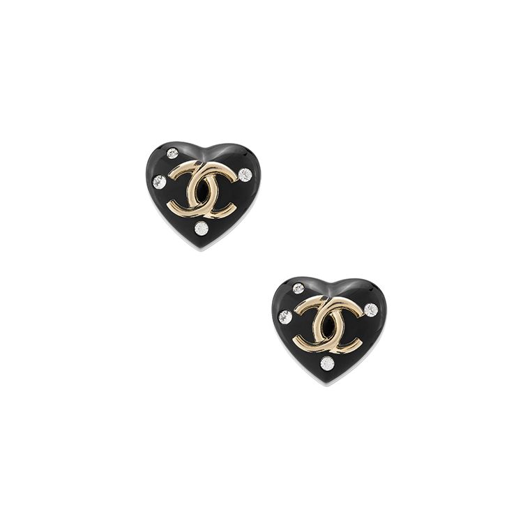 Chanel Resin Rhinestone Heart Earrings Women earrings Black AB9369-B09080-NK212 Black,F
Chanel Resin Rhinestone Heart Earrings Women earrings Black AB9369-B09080-NK212 Black,F
