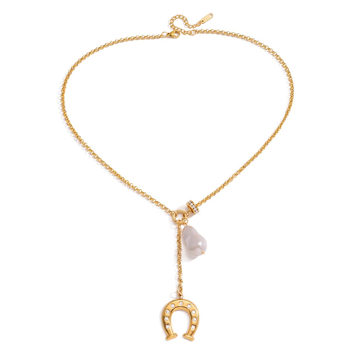 Yori Stainless Steel Golden Chain Pendant Necklace Rust Proof Statement 18K Gold PVD Plated Individualistic Holiday Jewelry
Yori Stainless Steel Golden Chain Pendant Necklace Rust Proof Statement 18K Gold PVD Plated Individualistic Holiday Jewelry