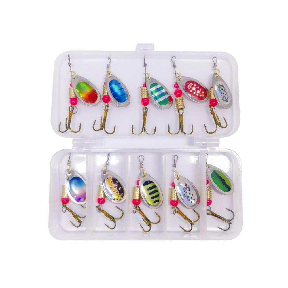 16/10Pcs High Spinning Speed Hard Bait Enhanced Reflectivity Fish Hooks Trout Style 1
16/10Pcs High Spinning Speed Hard Bait Enhanced Reflectivity Fish Hooks Trout Style 1