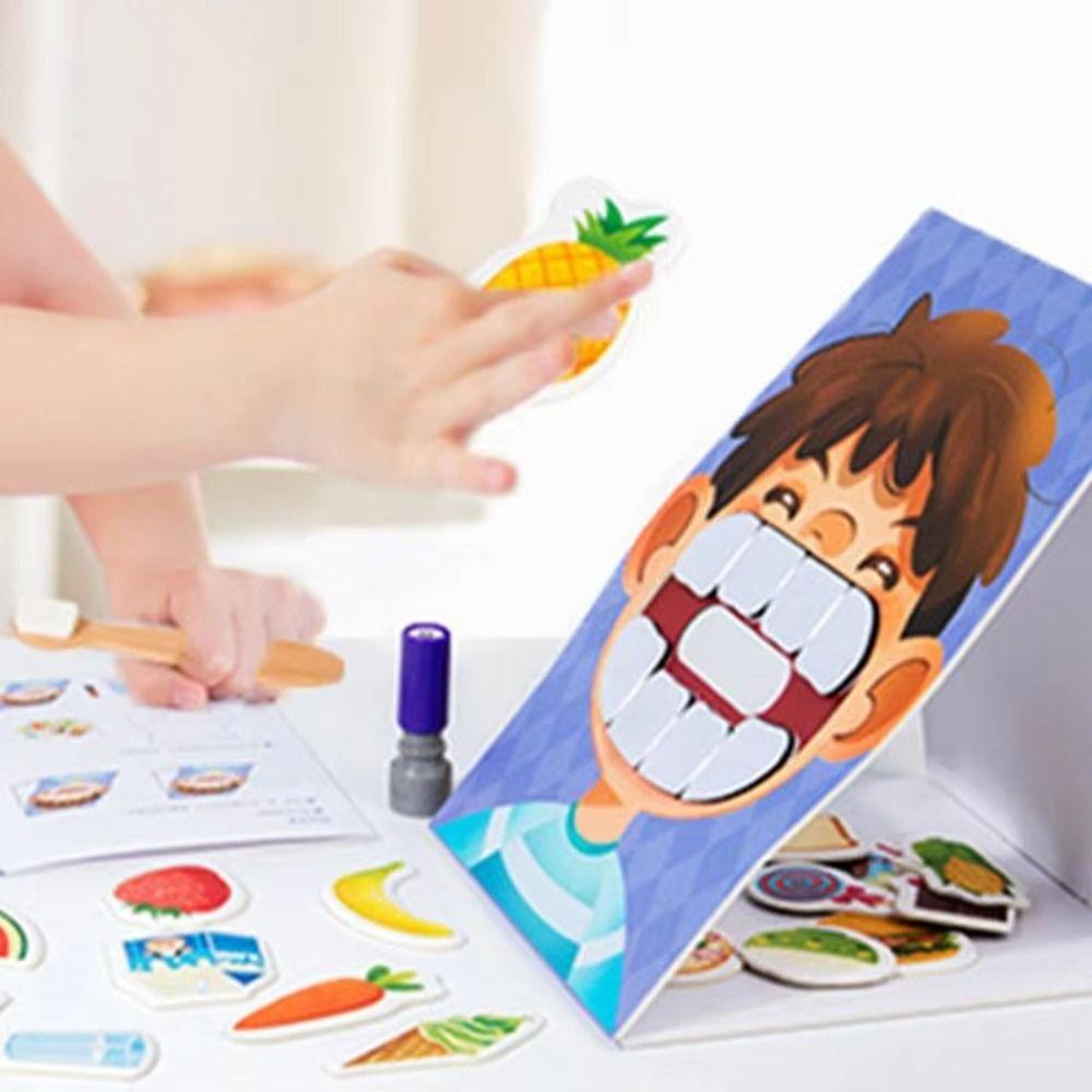 with Toothbrush Simulation Brushing Teeth Game Paper Tooth Defence Board Game Boys Girls 1set
with Toothbrush Simulation Brushing Teeth Game Paper Tooth Defence Board Game Boys Girls 1set