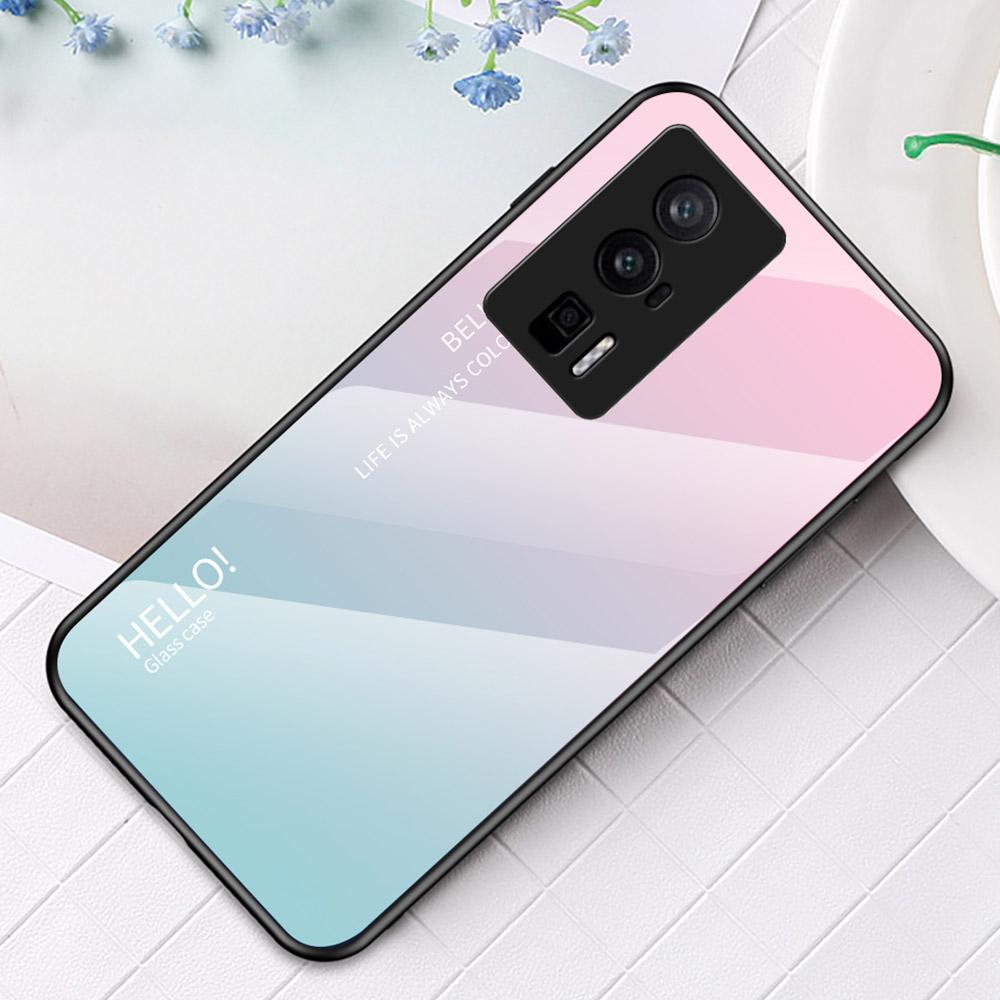 Phone Case for Xiaomi Poco F5 Pro 5G/Redmi K60 Pro 5G/K60 5G Gradient Color Tempered Glass+PC+TPU Cell Phone Cover Gradient Pink Blue
Phone Case for Xiaomi Poco F5 Pro 5G/Redmi K60 Pro 5G/K60 5G Gradient Color Tempered Glass+PC+TPU Cell Phone Cover Gradient Pink Blue