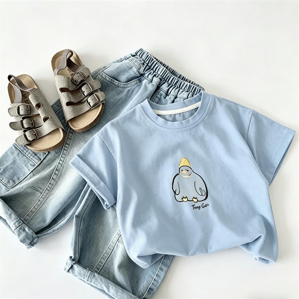 Summer Clothes Cartoon TShirt Solid Color Versatile Base Shirt Pure Cotton Clothes 2026 Kids Trendy Wear T-shirt Lovely Tees 100
Summer Clothes Cartoon TShirt Solid Color Versatile Base Shirt Pure Cotton Clothes 2026 Kids Trendy Wear T-shirt Lovely Tees 100