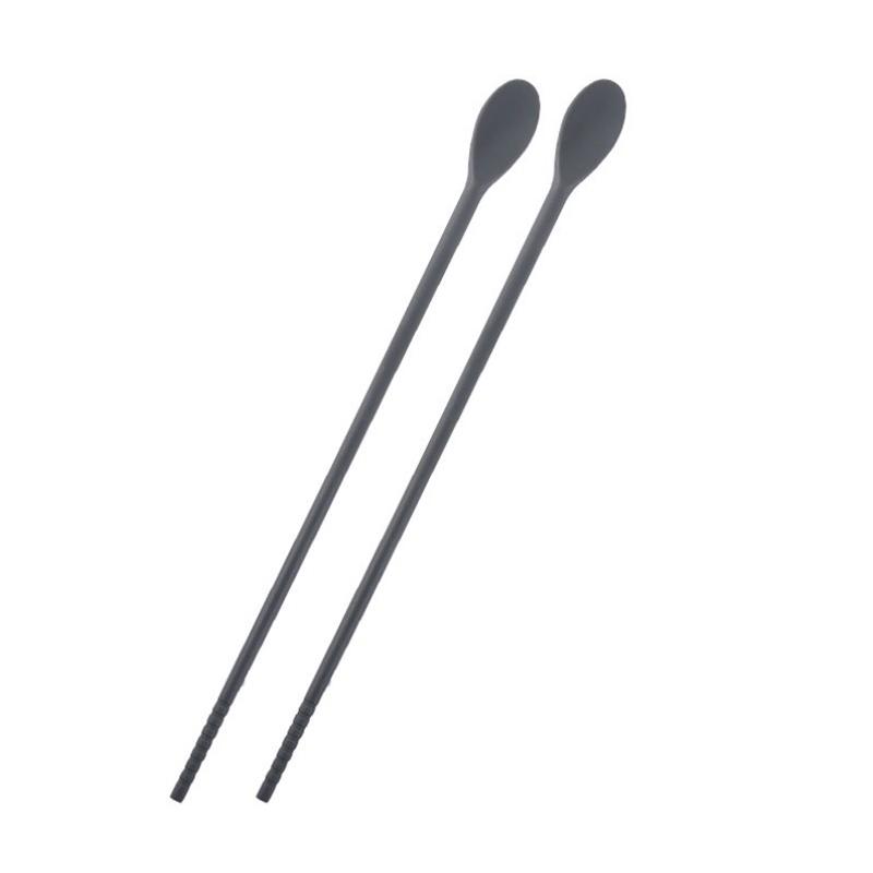 1pair Dual-Use Reusable Silicone Spoon Chopsticks For Cooking Frying And Beverage Stirring Non-Slip Mixing Stick For Kitchen
1pair Dual-Use Reusable Silicone Spoon Chopsticks For Cooking Frying And Beverage Stirring Non-Slip Mixing Stick For Kitchen