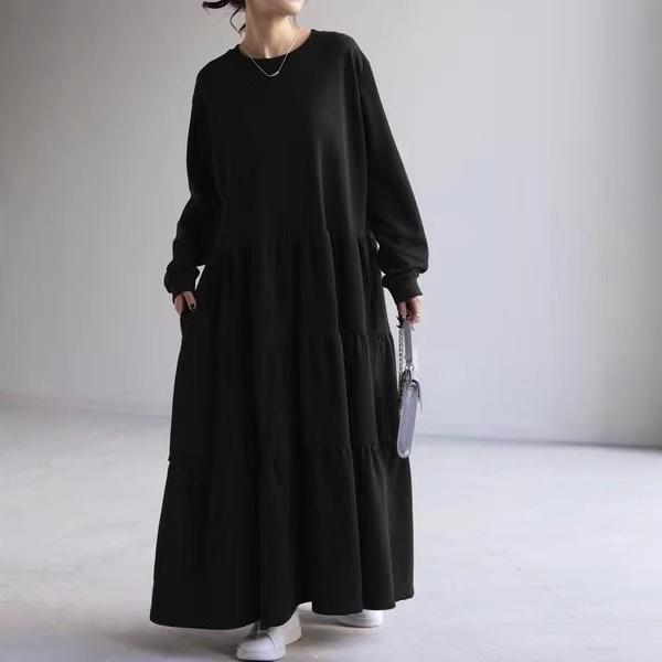 2024 Spring/Autumn Korean Style Round Neck Tiered Cake Skirt Casual Loose Long Dress One Size
2024 Spring/Autumn Korean Style Round Neck Tiered Cake Skirt Casual Loose Long Dress One Size
