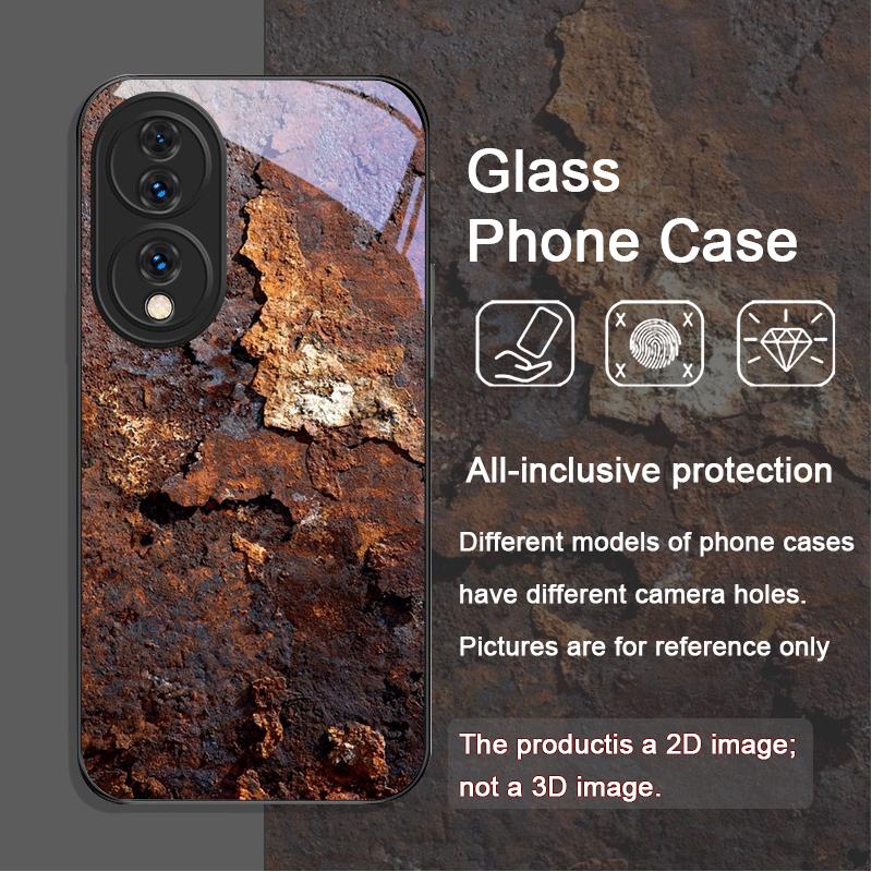 Creative Rusty Metal Surface Pattern Tempered Glass Phone Case for Huawei Honor 200 Lite 100 Pro 90 GT Magic 7 6 5 Pro 5G Covers Honor 60
Creative Rusty Metal Surface Pattern Tempered Glass Phone Case for Huawei Honor 200 Lite 100 Pro 90 GT Magic 7 6 5 Pro 5G Covers Honor 60