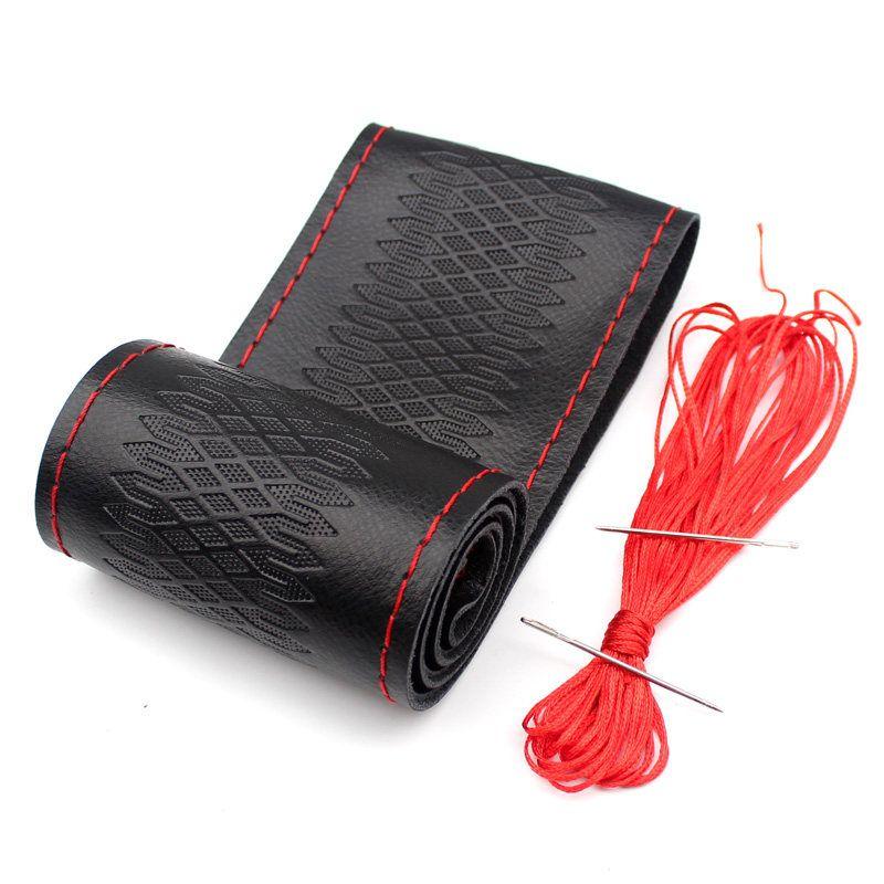 Cars Steering Wheel Cover Leather Hand Sewing Steering Wheel Cover for Men and Women Four Seasons Universal Volkswagen Non Slip Hand-Sewn Handle Cover Cowhide Anti-Slip Printed Model Fence Red Line
Cars Steering Wheel Cover Leather Hand Sewing Steering Wheel Cover for Men and Women Four Seasons Universal Volkswagen Non Slip Hand-Sewn Handle Cover Cowhide Anti-Slip Printed Model Fence Red Line