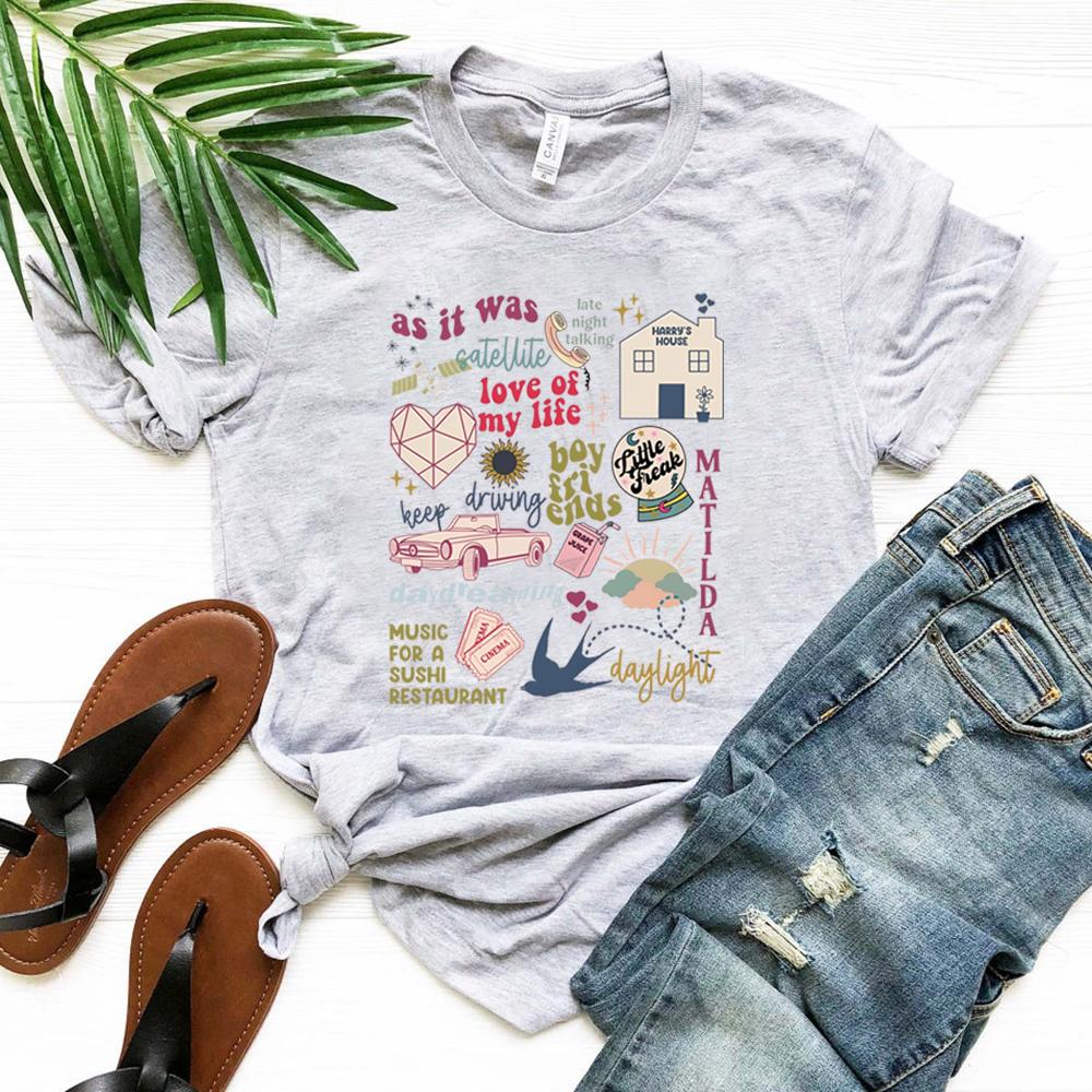 Harrys House Music List Tshirt As It Was HS TPWK Shirt Women Y2k Style Vintage Graphic Tee Love on Tour 2023 Tees Fans Gift S
Harrys House Music List Tshirt As It Was HS TPWK Shirt Women Y2k Style Vintage Graphic Tee Love on Tour 2023 Tees Fans Gift S