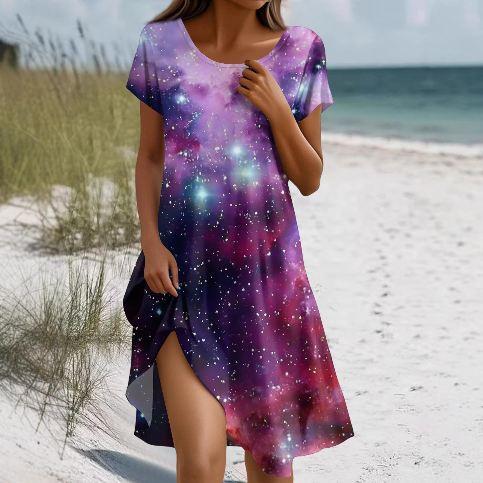 Women s Fashion Short-Sleeve Bohemian- -Print Dress With Pockets S фіолетовий
Women s Fashion Short-Sleeve Bohemian- -Print Dress With Pockets S фіолетовий