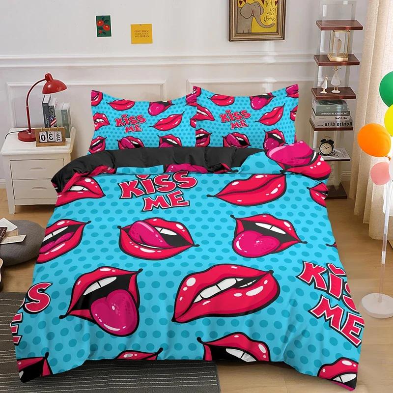 Покрывало Kiss Sexy Lips King Queen с красным ртом, комплект постельного белья для девочки, современное модное покрывало из 2/3 предметов, полиэстеровое покрывало 135x200cm 2pcs
Покрывало Kiss Sexy Lips King Queen с красным ртом, комплект постельного белья для девочки, современное модное покрывало из 2/3 предметов, полиэстеровое покрывало 135x200cm 2pcs