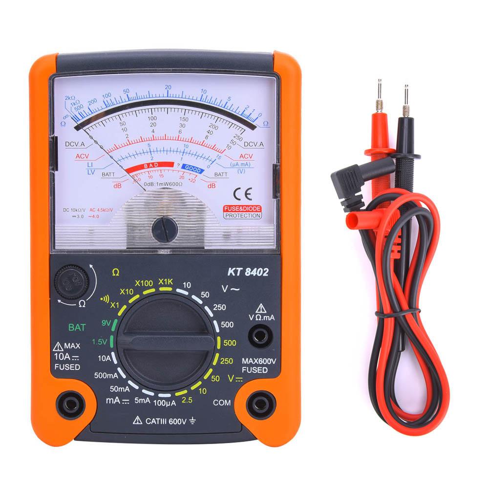 KT8402 Handheld Mechanical Multimeter High Precision Pointer Multimeter Electrical Testers for DC
KT8402 Handheld Mechanical Multimeter High Precision Pointer Multimeter Electrical Testers for DC