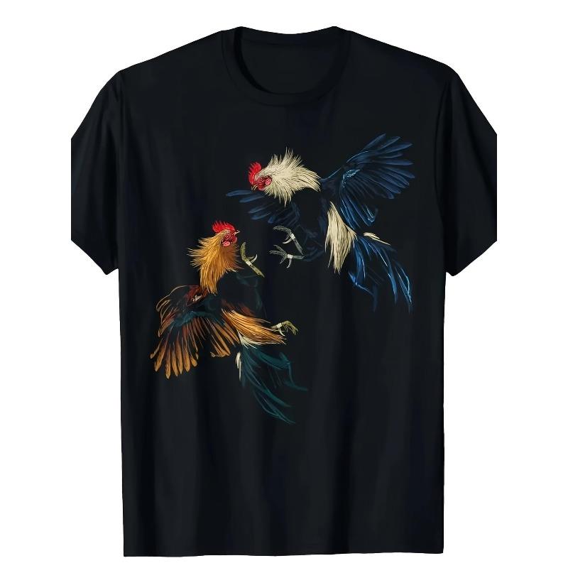 European sizes Men s Casual T-Shirt with Vibrant 3D Rooster Print, Crew Neck, Short Sleeve, All-Season Knit Fabric Tee for Weekend Wear 4XL чорний
European sizes Men s Casual T-Shirt with Vibrant 3D Rooster Print, Crew Neck, Short Sleeve, All-Season Knit Fabric Tee for Weekend Wear 4XL чорний
