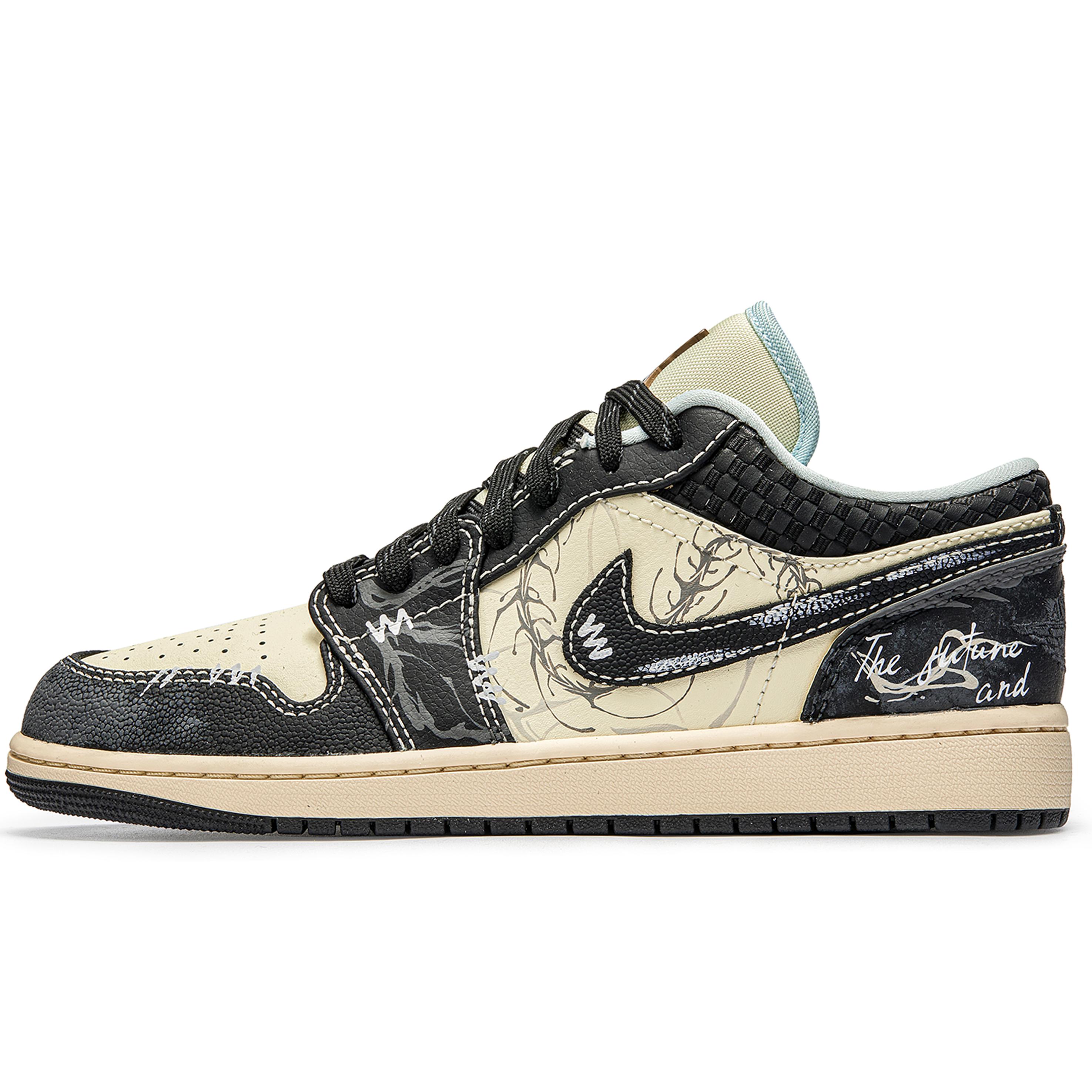 Jordan Air Jordan 1 Низькі кросівки з протиковзкою підошвою Вінтажні баскетбольні кросівки Чоловічі Бежевий Чорний HQ3437-101(Команда739-) 40.5
Jordan Air Jordan 1 Низькі кросівки з протиковзкою підошвою Вінтажні баскетбольні кросівки Чоловічі Бежевий Чорний HQ3437-101(Команда739-) 40.5