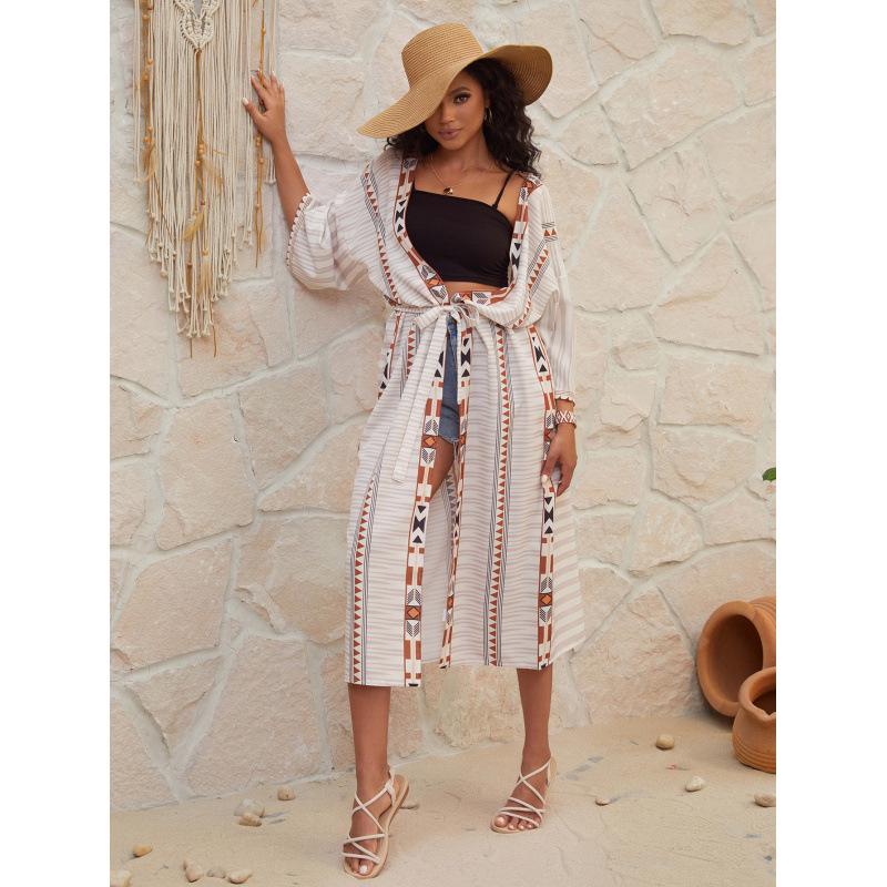 European Beach Cover-Up Kimono Cardigan Sun Protection Dress One Size
European Beach Cover-Up Kimono Cardigan Sun Protection Dress One Size