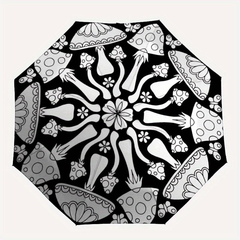 1pc Mushroom Mandala Automatic Open/close Folding Umbrella, Compact Portable Travel Umbrella, Durable Construction yy250809137
1pc Mushroom Mandala Automatic Open/close Folding Umbrella, Compact Portable Travel Umbrella, Durable Construction yy250809137