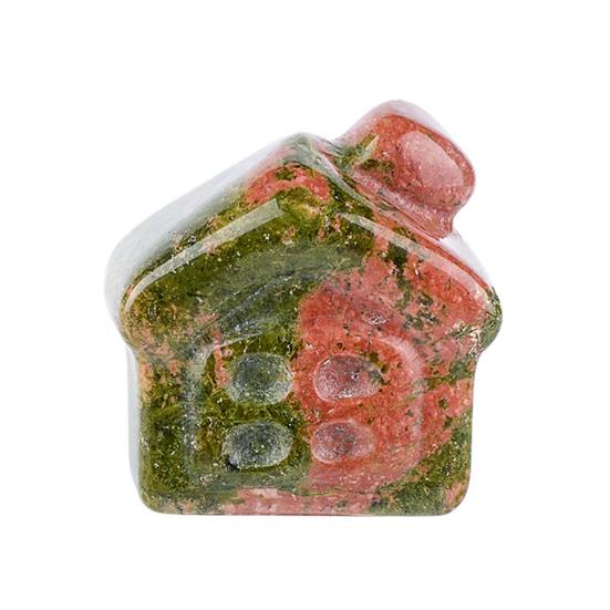 Natural Stone Mini House Figurine Hand Carved Gemstone Polished Desktop Ornament for Home Office Shelf Decor DIY Meditation Garden Micro Landscape I
Natural Stone Mini House Figurine Hand Carved Gemstone Polished Desktop Ornament for Home Office Shelf Decor DIY Meditation Garden Micro Landscape I