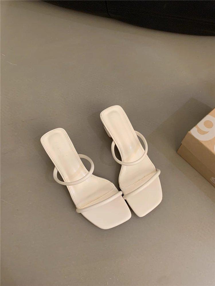 Taizhou women s slippers 2024 summer new casual retro French style fine strap heel high thick heel sandals women 39
Taizhou women s slippers 2024 summer new casual retro French style fine strap heel high thick heel sandals women 39
