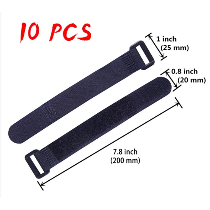 50pcs Reusable with Adjustable Hook and Loop Cable Fixing Straps 10pcs чорний
50pcs Reusable with Adjustable Hook and Loop Cable Fixing Straps 10pcs чорний