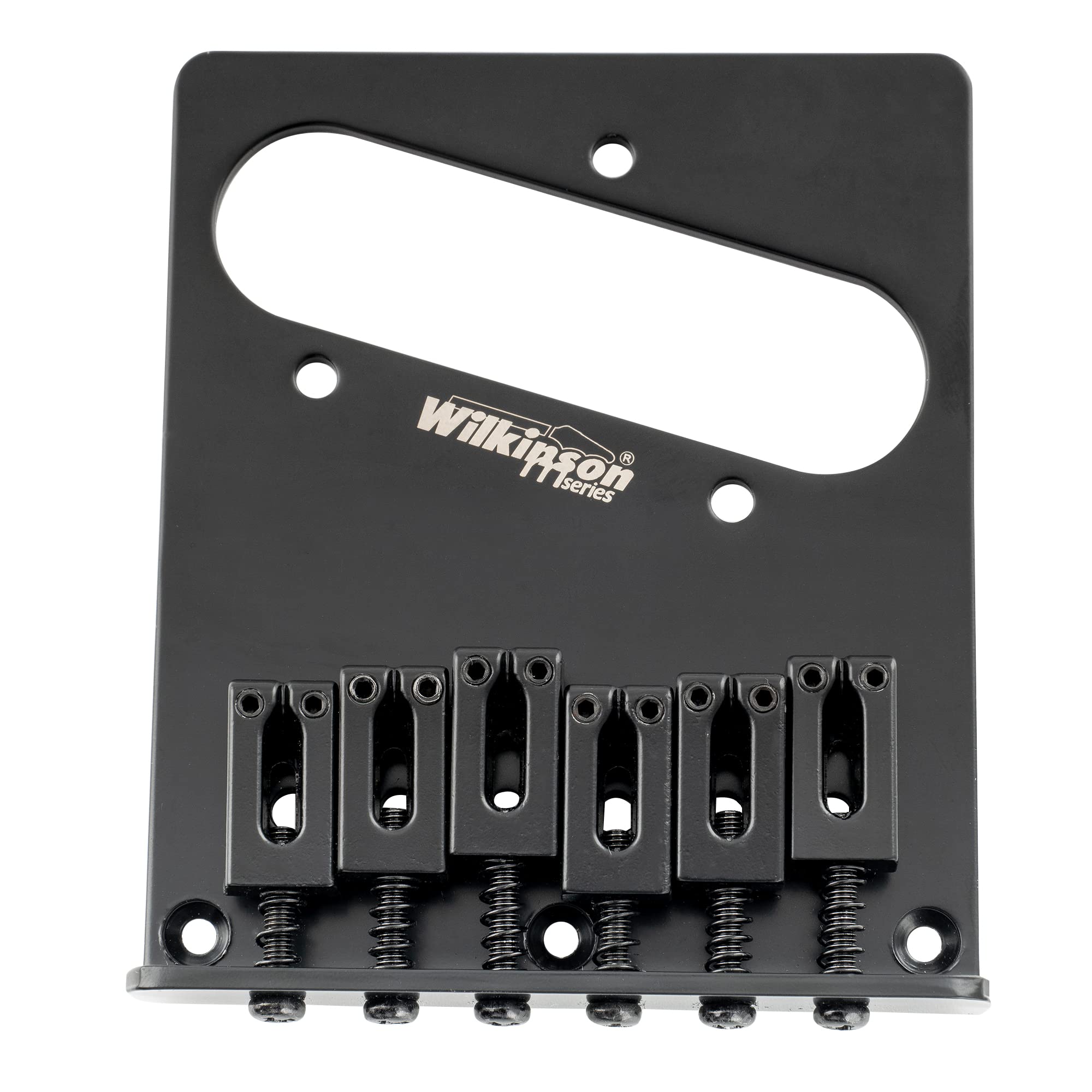Wilkinson M Series 10.5mm String Spacing Telecaster Bridge, 6-Way Modern Style Saddles, Black for Tele TL Electric Guitars
Wilkinson M Series 10.5mm String Spacing Telecaster Bridge, 6-Way Modern Style Saddles, Black for Tele TL Electric Guitars