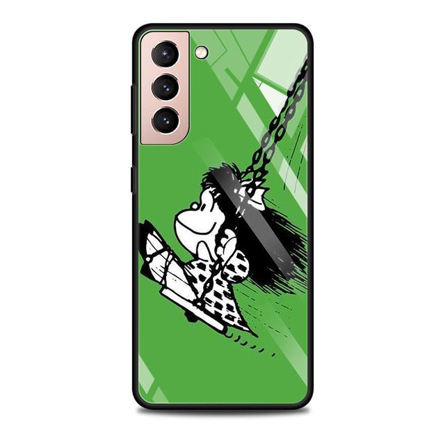 Anime Cute Mafalda Tempered Glass Case For Samsung Galaxy S21 S20 Ultra S10 Plus Lite S20fe 5g S10e S9 S8 Бампер Чохол Funda For Samsung S21 FE
Anime Cute Mafalda Tempered Glass Case For Samsung Galaxy S21 S20 Ultra S10 Plus Lite S20fe 5g S10e S9 S8 Бампер Чохол Funda For Samsung S21 FE