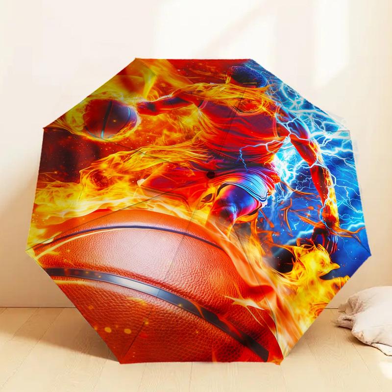 1pc Fire Basketball Pattern Umbrella Design Automatic Opening and Closing Umbrella, High-quality Travel Umbrella, c1128013
1pc Fire Basketball Pattern Umbrella Design Automatic Opening and Closing Umbrella, High-quality Travel Umbrella, c1128013