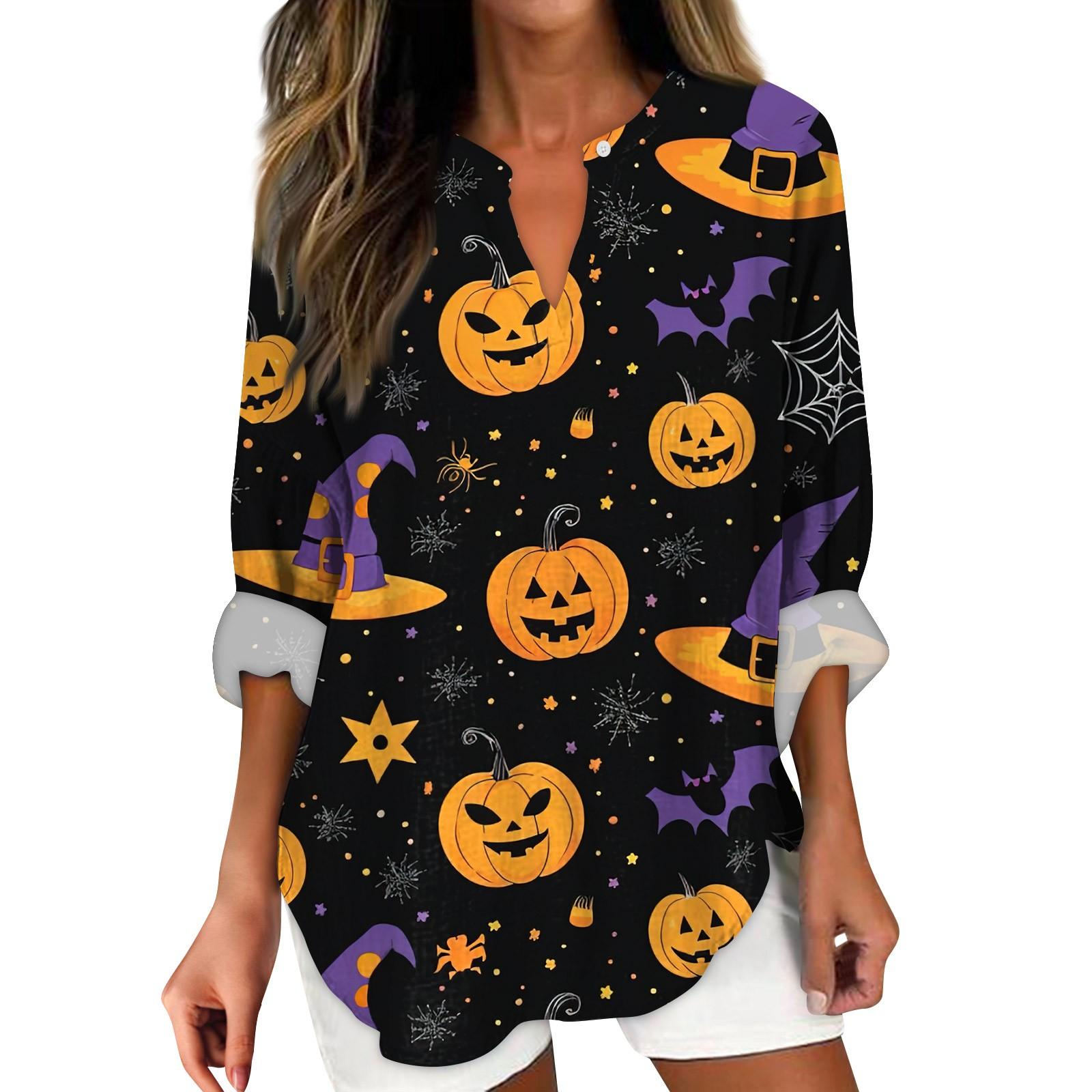 Женские модные повседневные женские топы с v-образным вырезом и заниженными плечами и принтом на Хэллоуин XL
Женские модные повседневные женские топы с v-образным вырезом и заниженными плечами и принтом на Хэллоуин XL