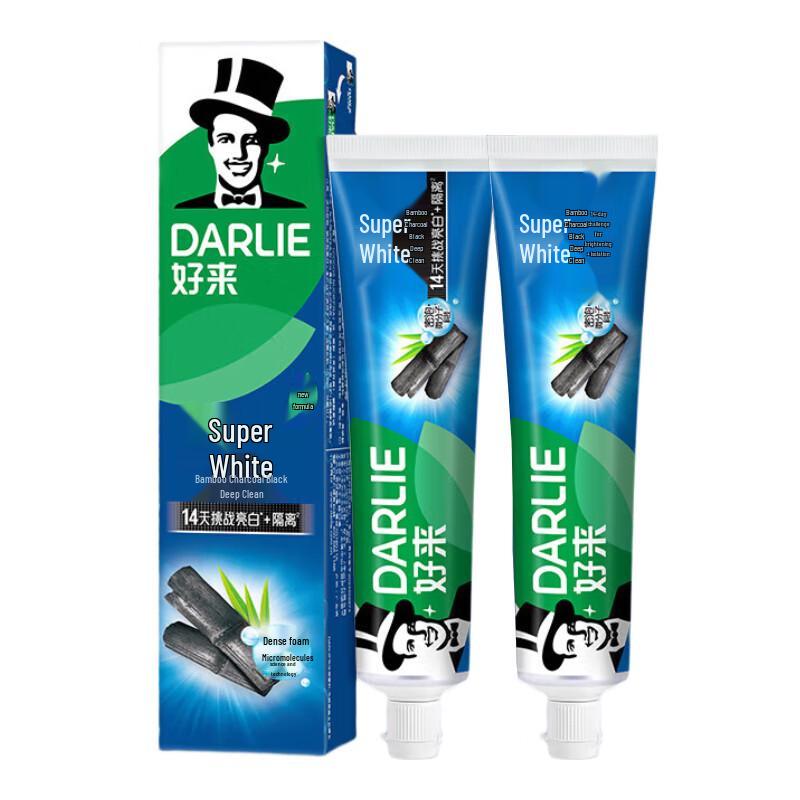 Darlie Ultra White Bamboo Charcoal Deep Clean Toothpaste 140g 2-Pack
Darlie Ultra White Bamboo Charcoal Deep Clean Toothpaste 140g 2-Pack