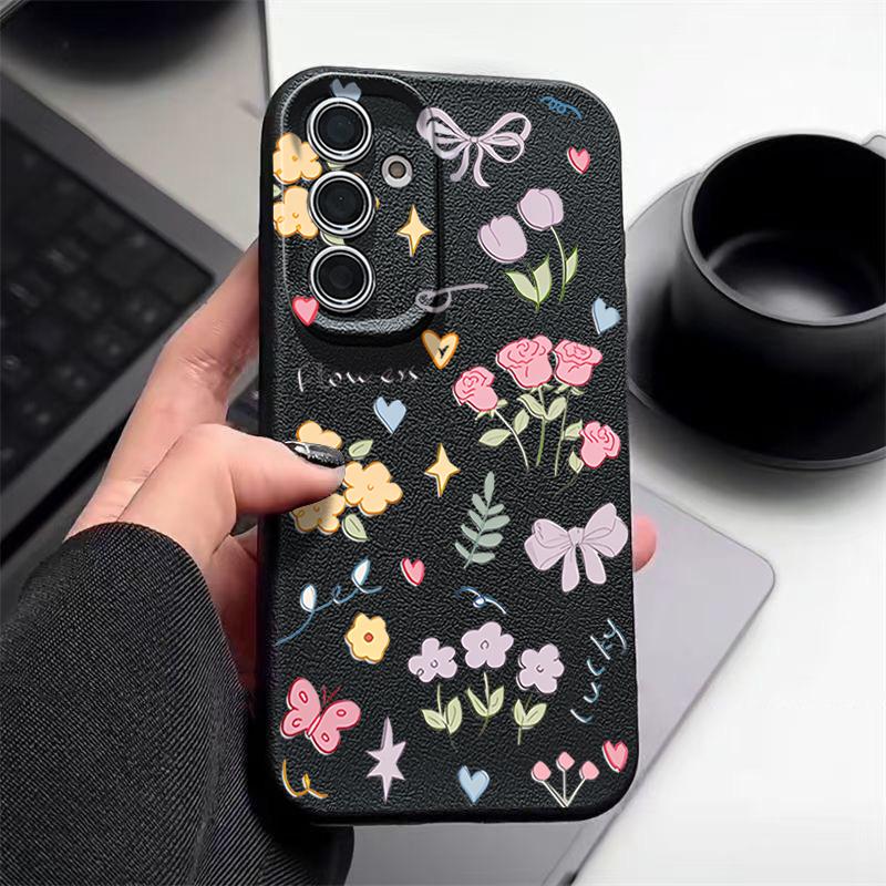 Cartoon Floral Bowknot Print Slim Phone Case For Samsung S25 S24 FE S23 Ultra A36 A56 A16 A55 A26 A35 Leather Texture TPU Soft Shockproof Matte Cover Samsung A53 бежевий/білий
Cartoon Floral Bowknot Print Slim Phone Case For Samsung S25 S24 FE S23 Ultra A36 A56 A16 A55 A26 A35 Leather Texture TPU Soft Shockproof Matte Cover Samsung A53 бежевий/білий