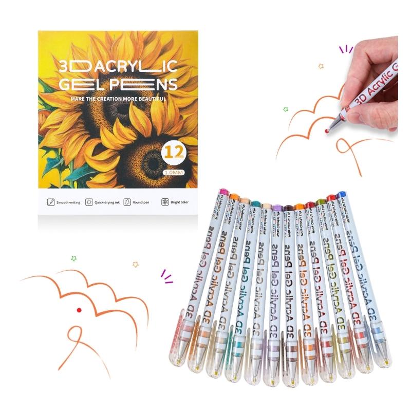 Pack of Multicolor Acrylic Gel Pen Offering Colorful Inks and Comfortable Holding for Students and Office Professional
Pack of Multicolor Acrylic Gel Pen Offering Colorful Inks and Comfortable Holding for Students and Office Professional