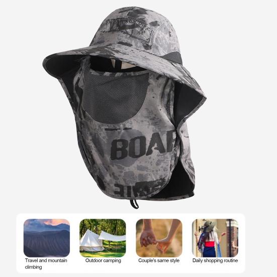 Yousheng Men Sun Hat with Windproof Rope Sun Protection Outdoor Hat with Face Guard Shawl Wrapped Brim UPF50+ Sun Hat
Yousheng Men Sun Hat with Windproof Rope Sun Protection Outdoor Hat with Face Guard Shawl Wrapped Brim UPF50+ Sun Hat