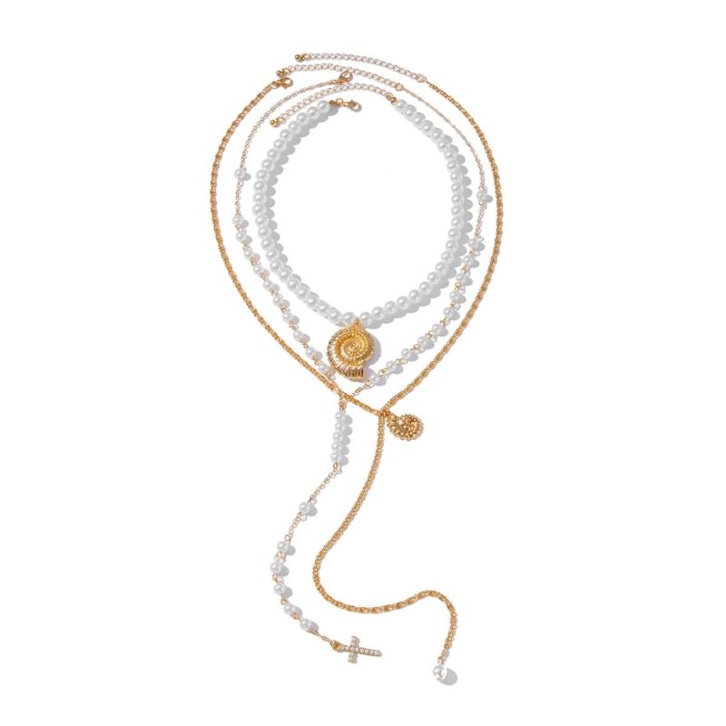 Trendy Seashells Crosses Pendant Necklace Accessory Designed for Women Who Love Marine Themed Accessories 1
Trendy Seashells Crosses Pendant Necklace Accessory Designed for Women Who Love Marine Themed Accessories 1