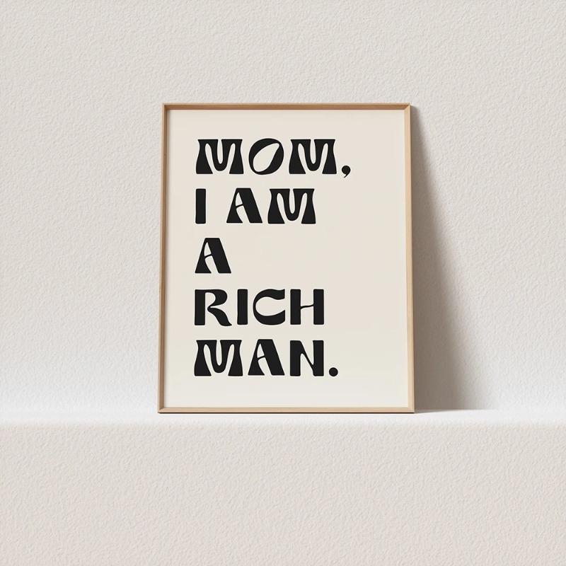 Retro Quotes Poster Decor It s Already Yours Mom I Am A Rich Man Angel Energy Must For Your Gallery Wall Art Canvas Painting 20x30cm no frame
Retro Quotes Poster Decor It s Already Yours Mom I Am A Rich Man Angel Energy Must For Your Gallery Wall Art Canvas Painting 20x30cm no frame