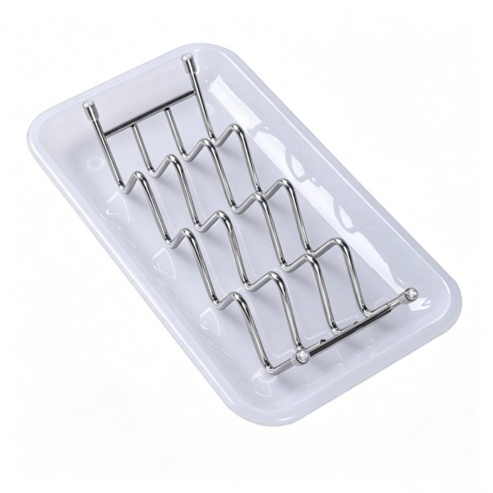W-Shaped Stainless Steel Soap Box Anti-Slip Soap Holder Draining Soap Rack Student Dormitory
W-Shaped Stainless Steel Soap Box Anti-Slip Soap Holder Draining Soap Rack Student Dormitory