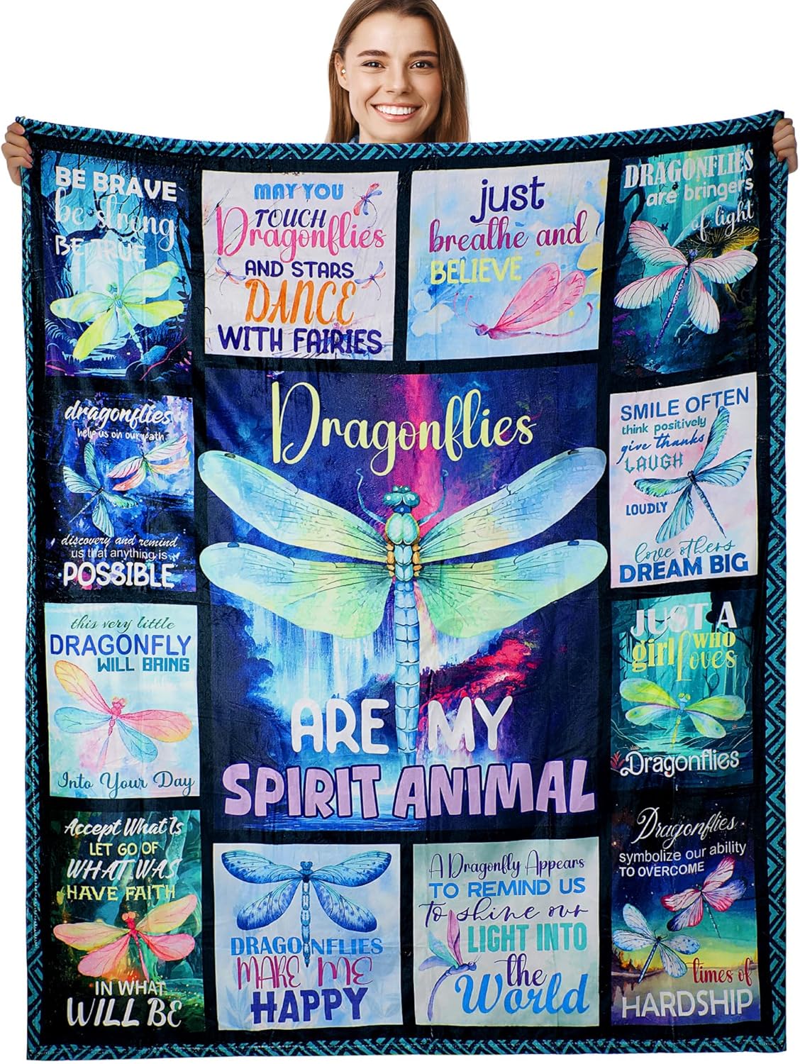 FISHEAL Inspirational Throw Blanket Positive Motivational Gift for Women Mom Friend x 100x150cm
FISHEAL Inspirational Throw Blanket Positive Motivational Gift for Women Mom Friend x 100x150cm