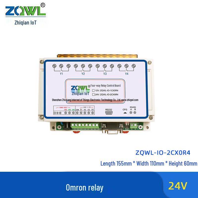 Zhiqian IoT 16A 4-Channel Serial Relay IO Control Board
Zhiqian IoT 16A 4-Channel Serial Relay IO Control Board