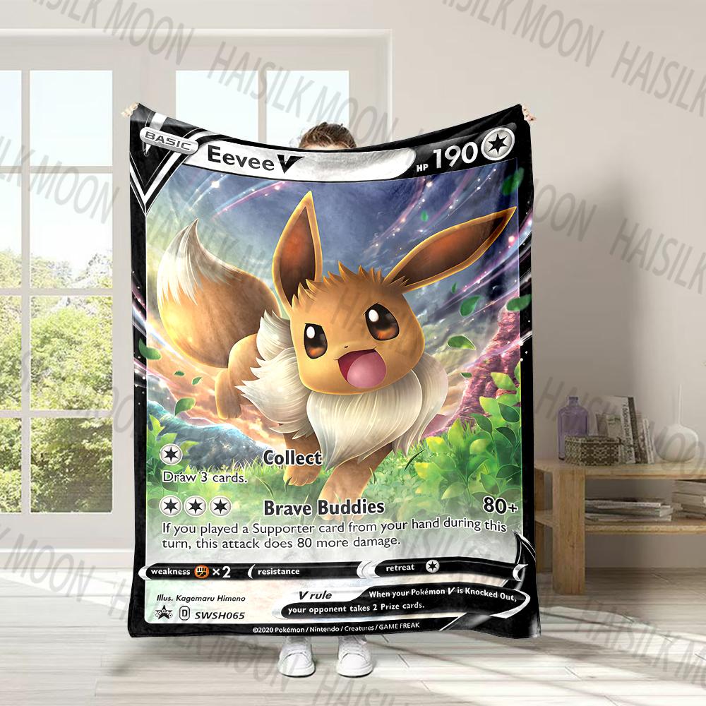 Pokémon Eevee Member Print Blanket Fluffy Plush Sofa Bed Blanket for Kids Adults Travel Camping Supplies Car Office for Gifts 75x90cm
Pokémon Eevee Member Print Blanket Fluffy Plush Sofa Bed Blanket for Kids Adults Travel Camping Supplies Car Office for Gifts 75x90cm