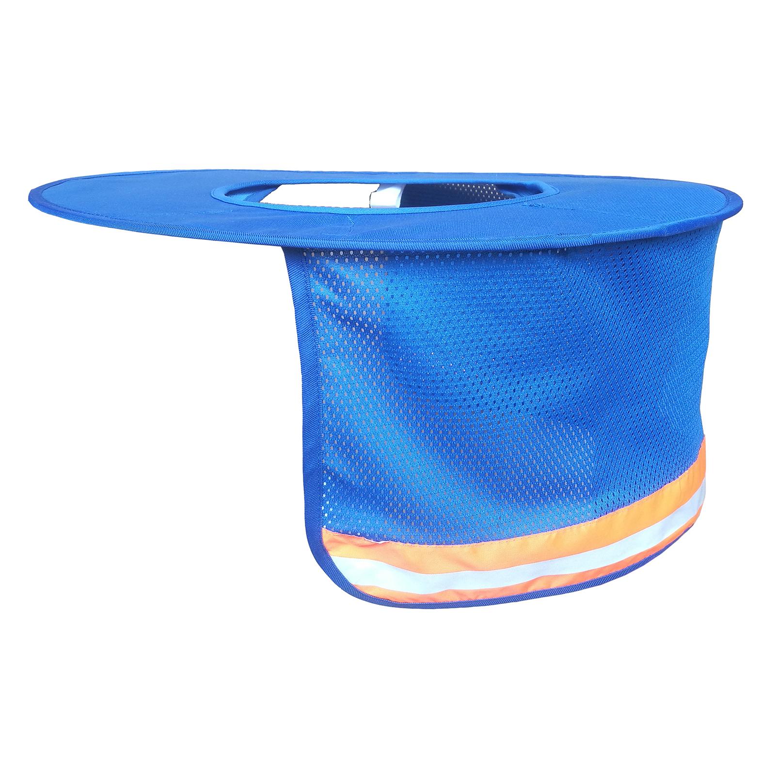 Поля солнцезащитного шлема подходят для светоотражающего солнцезащитного шлема для строительных площадок синий