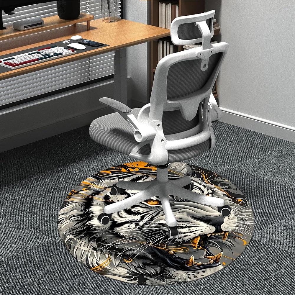 1pc Tiger Artwork Office Round Area Rug, Indoor Mat Suitable ForOffice, Under Office Chairs Bedroom Living Room Home Decor, Room Deco, D100 80cm by 80cm
1pc Tiger Artwork Office Round Area Rug, Indoor Mat Suitable ForOffice, Under Office Chairs Bedroom Living Room Home Decor, Room Deco, D100 80cm by 80cm