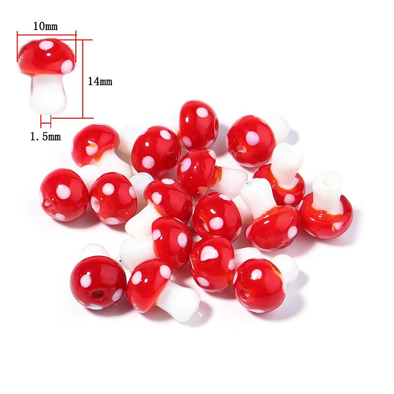 10-20Pcs 16x12mm Liuli Silica Lampwork Mushroom Beads Colourful Loose Glass Beads For Needlework DIY Jewelry Making Accessories As Picture
10-20Pcs 16x12mm Liuli Silica Lampwork Mushroom Beads Colourful Loose Glass Beads For Needlework DIY Jewelry Making Accessories As Picture