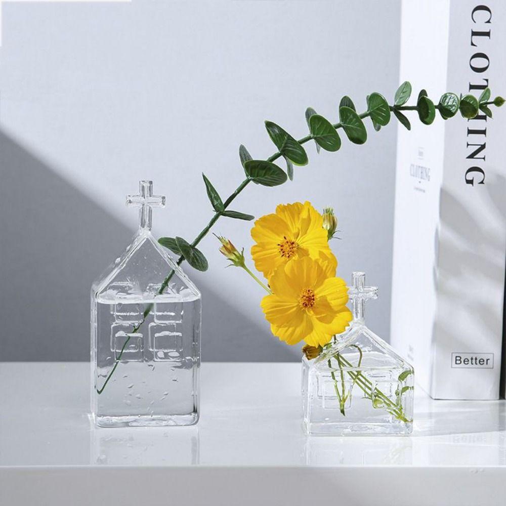 House Shape House Glass Vase Polished Glass Art Transparent Vase Container European Hydroponic Vase Ornament Home Decor
House Shape House Glass Vase Polished Glass Art Transparent Vase Container European Hydroponic Vase Ornament Home Decor
