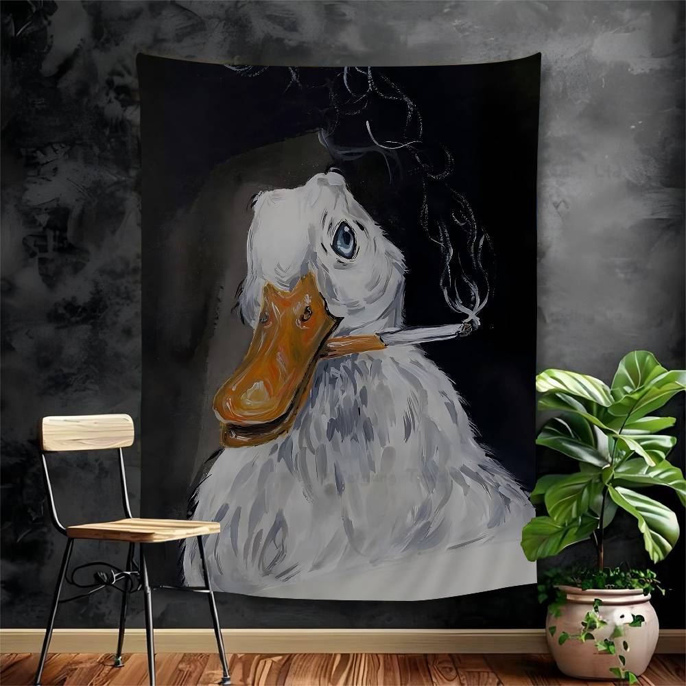 Duck Fun Illustration Smoking Duck Cartoon Tapestry Wall Hanging Decoration Household Home Decor 74x94cm(29x37in)
Duck Fun Illustration Smoking Duck Cartoon Tapestry Wall Hanging Decoration Household Home Decor 74x94cm(29x37in)