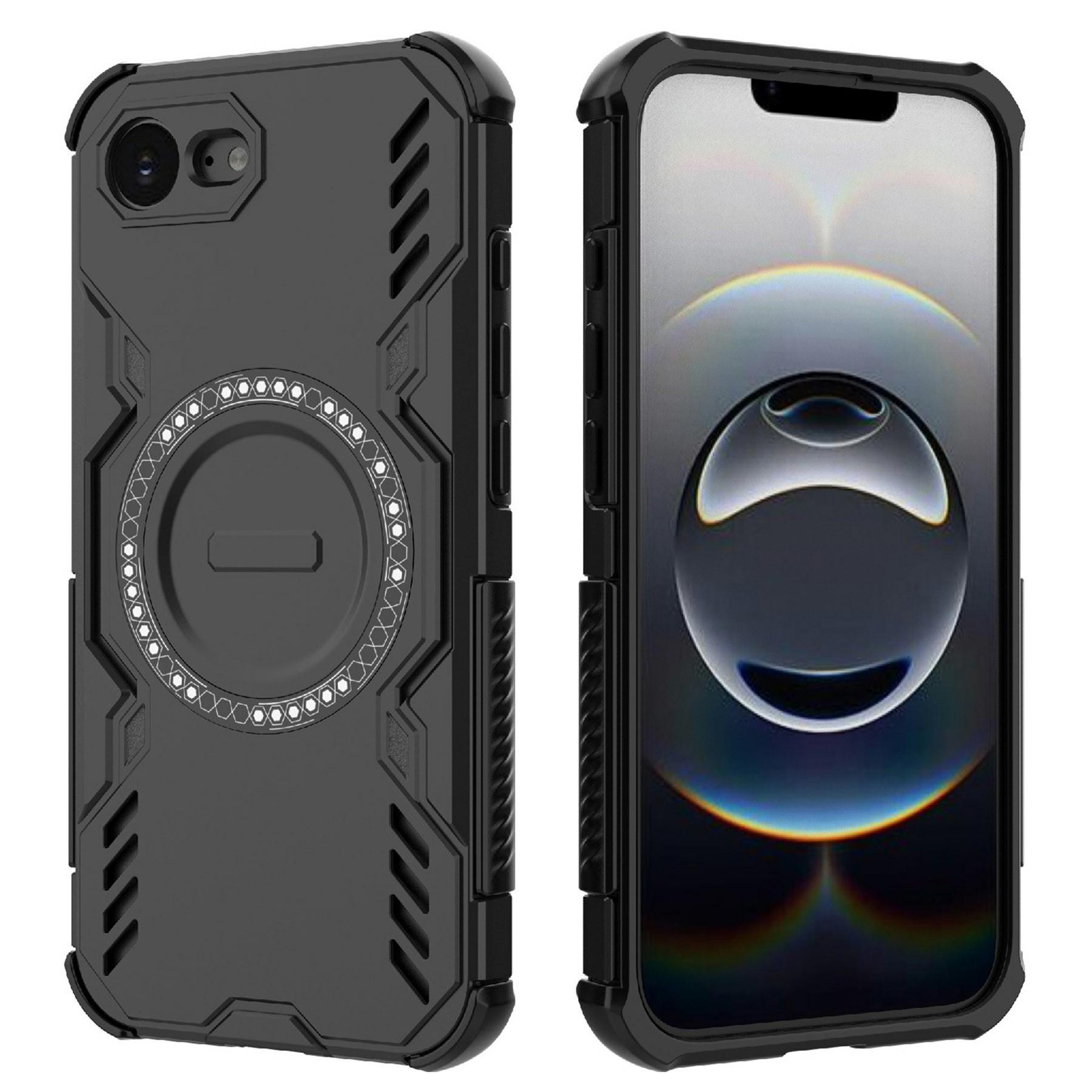 Для iPhone 16e Магнітний чохол Butterfly Armor Порожнистий тепловідвід PC+TPU Чохол для телефону Black
Для iPhone 16e Магнітний чохол Butterfly Armor Порожнистий тепловідвід PC+TPU Чохол для телефону Black