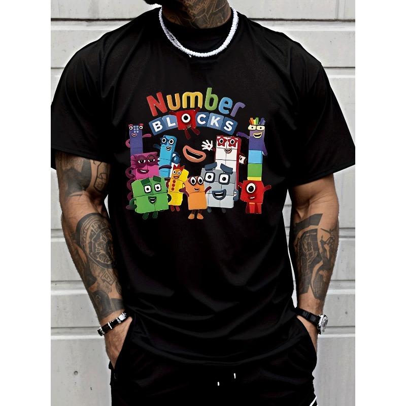 Men s Casual Trendy T-shirt Number Blocks Cartoon Characters Print Suitable for Adult Men s Daily Wear Street Style Holiday Gift Giving 4XL чорний
Men s Casual Trendy T-shirt Number Blocks Cartoon Characters Print Suitable for Adult Men s Daily Wear Street Style Holiday Gift Giving 4XL чорний