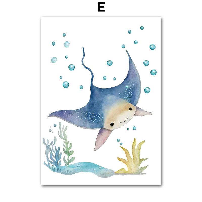 Милый кит морской конёк осьминог краб черепаха настенное искусство постеры и принты скандинавская детская холст живопись картина декор детской комнаты 21cm×30cm NoFrame
Милый кит морской конёк осьминог краб черепаха настенное искусство постеры и принты скандинавская детская холст живопись картина декор детской комнаты 21cm×30cm NoFrame