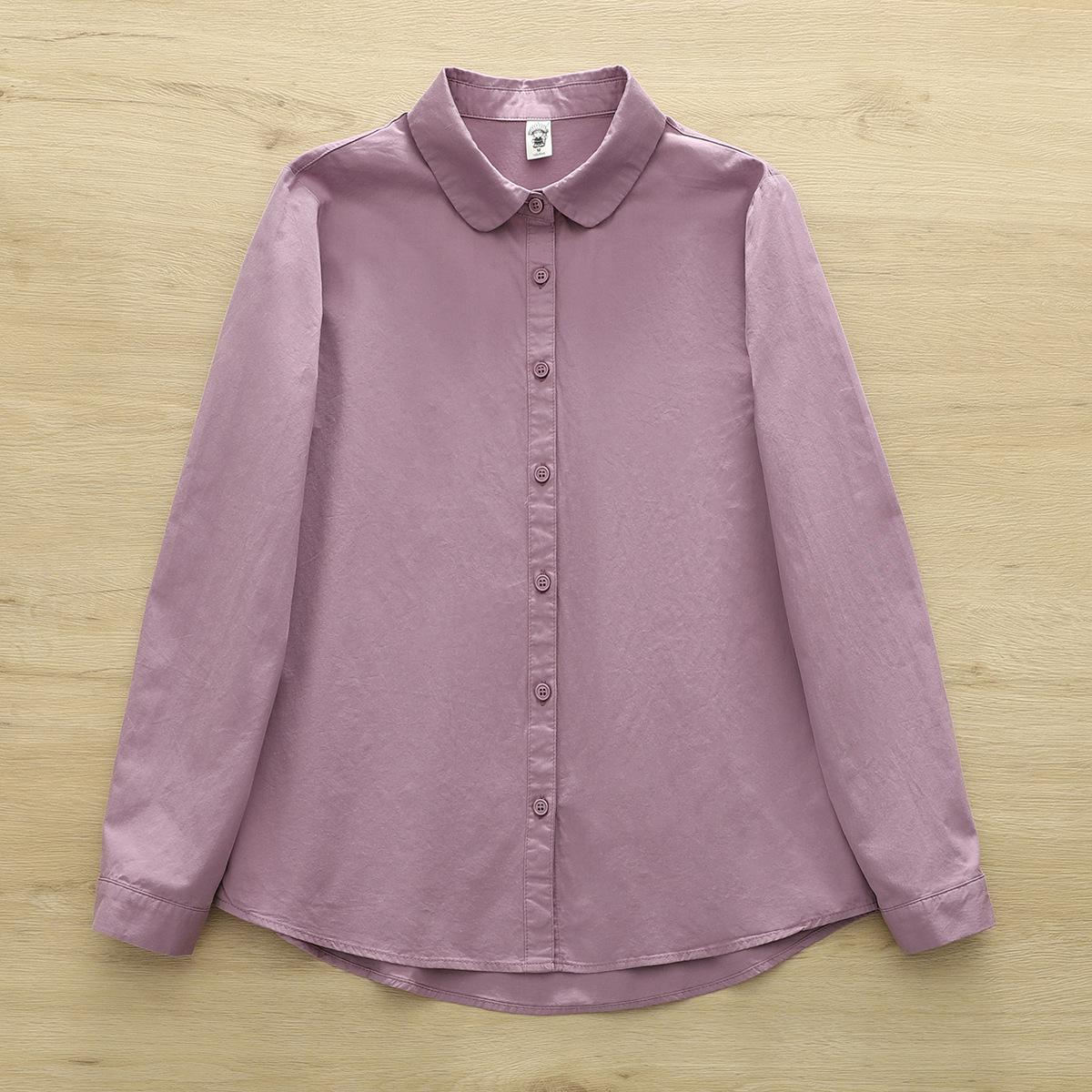 Spring Autumn Pure Cotton Women s Doll Collar Long Sleeve Shirt L
Spring Autumn Pure Cotton Women s Doll Collar Long Sleeve Shirt L