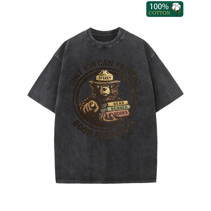Men S Vintage Washed T-Shirt - Only You Can Prevent Book Burnings Graphic | Round Neck, Short Sleeve, Summer Casual Tee | High-Quality, Casual Wear S чёрный
Men S Vintage Washed T-Shirt - Only You Can Prevent Book Burnings Graphic | Round Neck, Short Sleeve, Summer Casual Tee | High-Quality, Casual Wear S чёрный