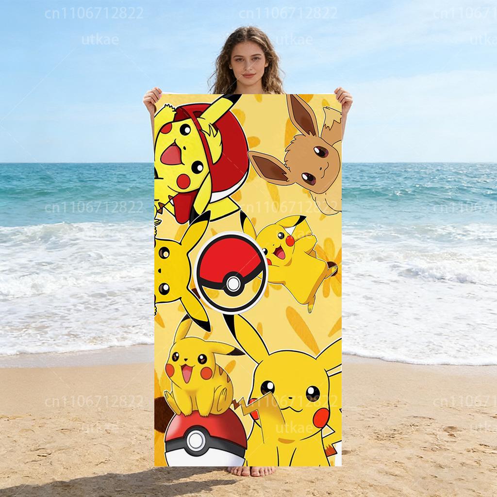 Pikachu Absorbent Microfiber Towel, Cute Cartoon Print Quick Dry Towel for Pool Camping Yoga W30*H60(CM)
Pikachu Absorbent Microfiber Towel, Cute Cartoon Print Quick Dry Towel for Pool Camping Yoga W30*H60(CM)