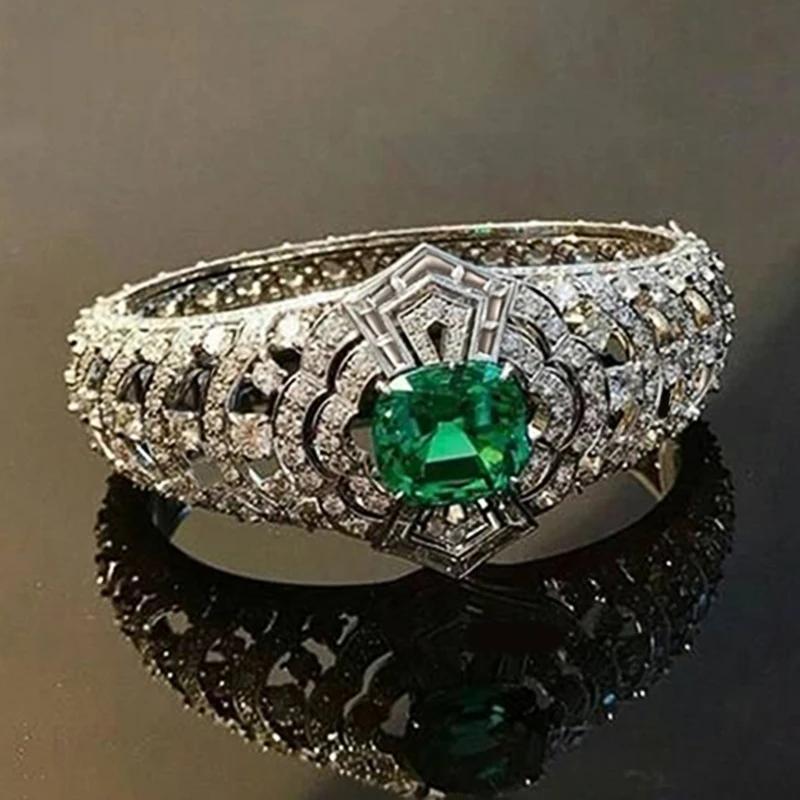 CAOSHI Bright Green Zirconia Finger Ring Female Gorgeous Zircon for Engagement Ceremony Hollow-out Design Accessories Gift 10
CAOSHI Bright Green Zirconia Finger Ring Female Gorgeous Zircon for Engagement Ceremony Hollow-out Design Accessories Gift 10
