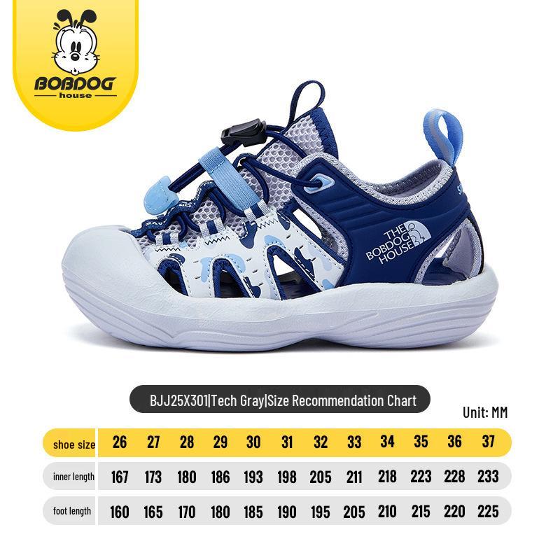 Bobodou Boys Closed-Toe Sandals - 2025 Summer Kids Beach & Casual Footwear Size 28, Inner Length 18 cm
Bobodou Boys Closed-Toe Sandals - 2025 Summer Kids Beach & Casual Footwear Size 28, Inner Length 18 cm