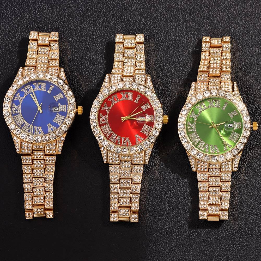 Red Women Watch Iced Out Roman Quartz Watches For Women Luxury Brand Bling Full Rhinestone Men Woman Clock Hiphop Party Jewelry
Red Women Watch Iced Out Roman Quartz Watches For Women Luxury Brand Bling Full Rhinestone Men Woman Clock Hiphop Party Jewelry