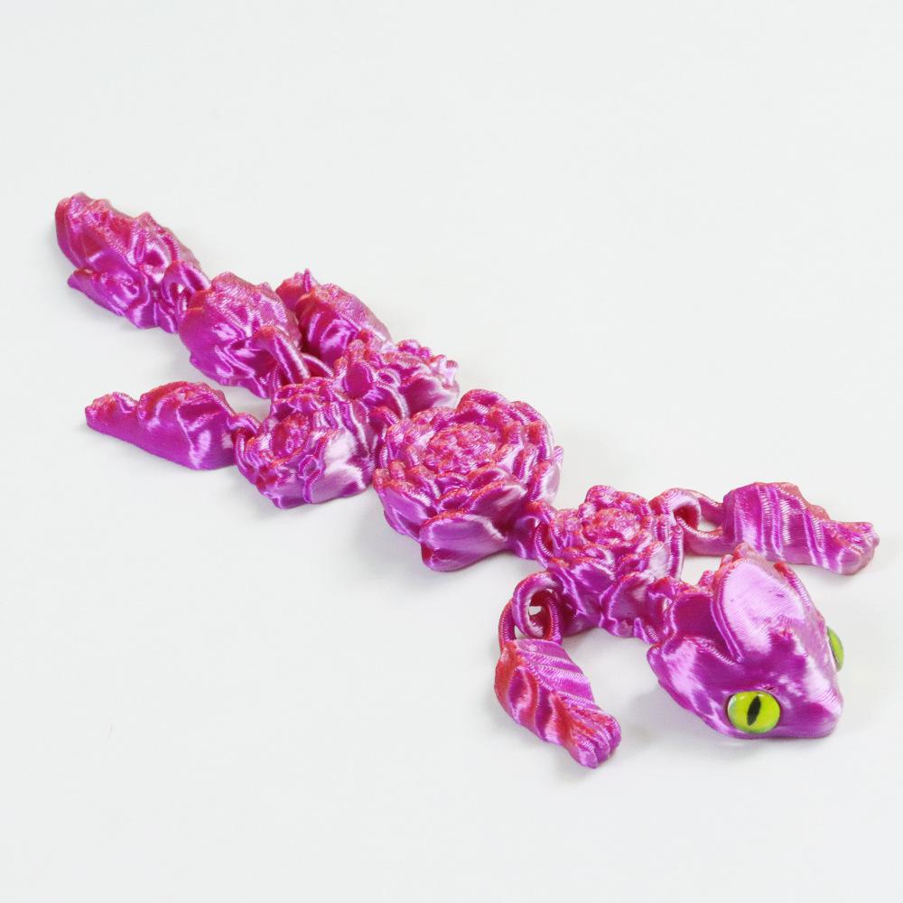 New Lotus Dragon Toy Statue 3D Printing Toys Simulation Animal Dragon Model Joints Movable Desktop Decoration Small Ornaments
New Lotus Dragon Toy Statue 3D Printing Toys Simulation Animal Dragon Model Joints Movable Desktop Decoration Small Ornaments